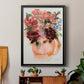 Mauve Bouquet in Teapot I - Modern Framed Canvas Print