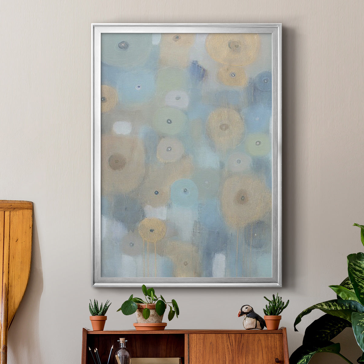 Spinning Wheels II - Modern Framed Canvas Print