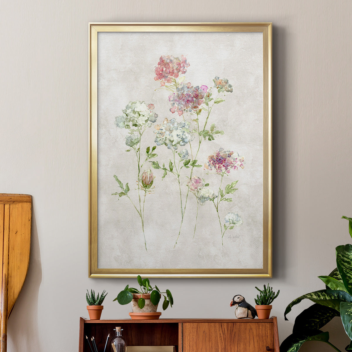 Soft Lace I - Modern Framed Canvas Print