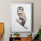 Barred Owl Impressions II - Modern Framed Canvas Print