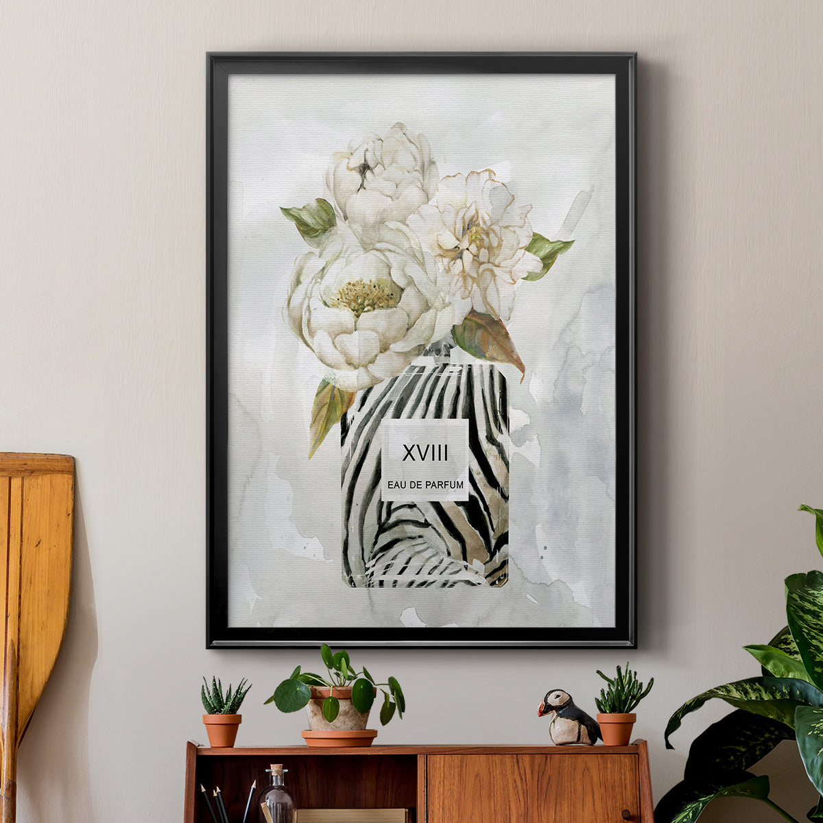 Feminine Wilds II - Modern Framed Canvas Print