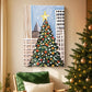 Pearled Midwinter Garland - Canvas Art Print