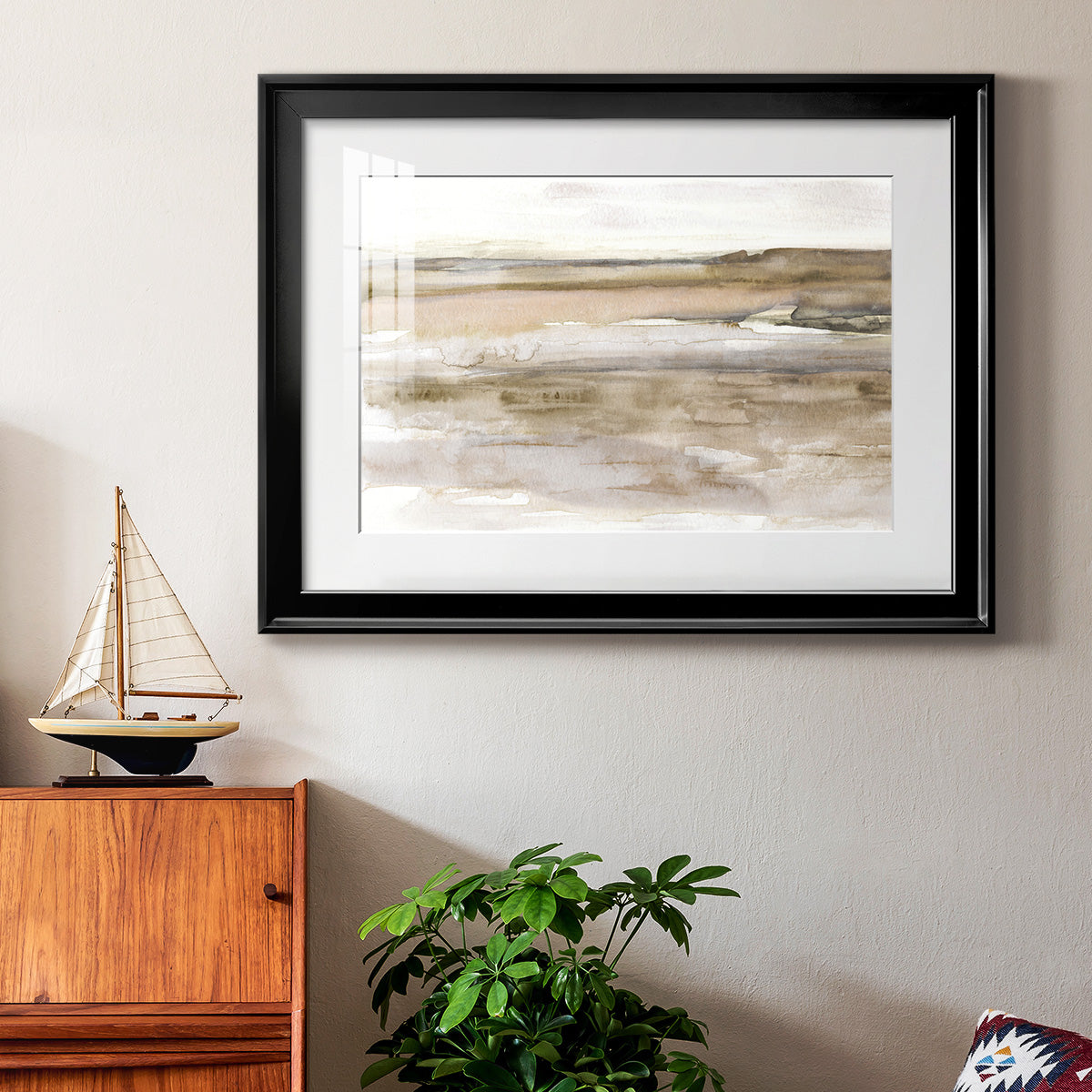 Sunset Bay - Modern Framed Art Print
