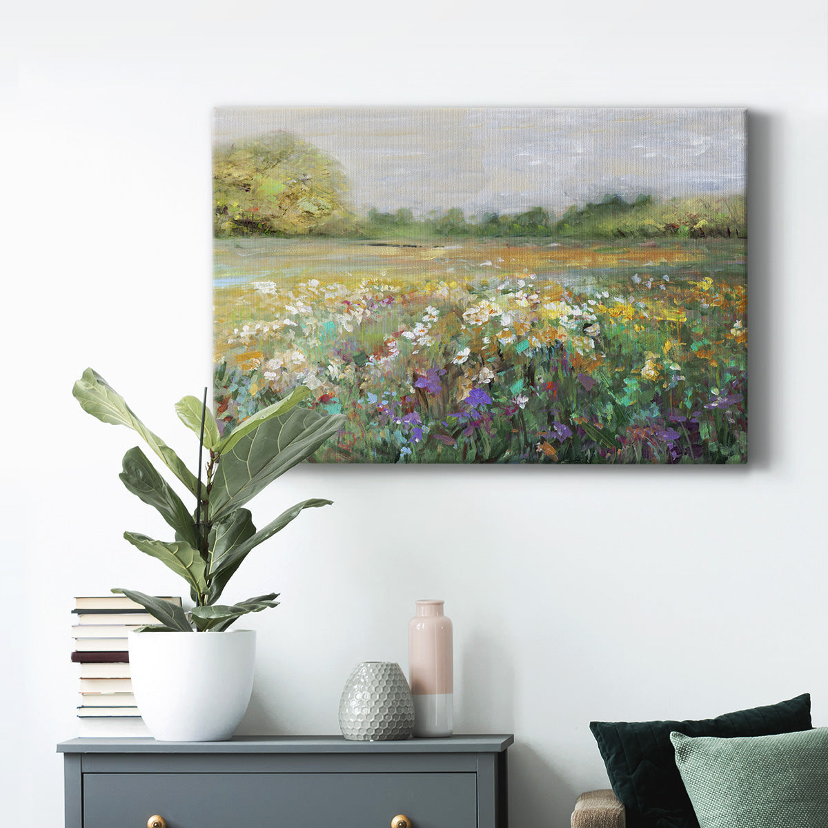 Country Meadow Premium Gallery Wrapped Canvas - Ready to Hang