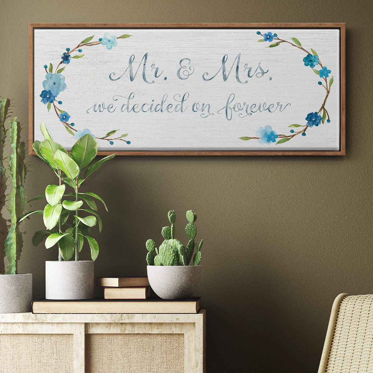 Forever - Floater Framed Canvas Print
