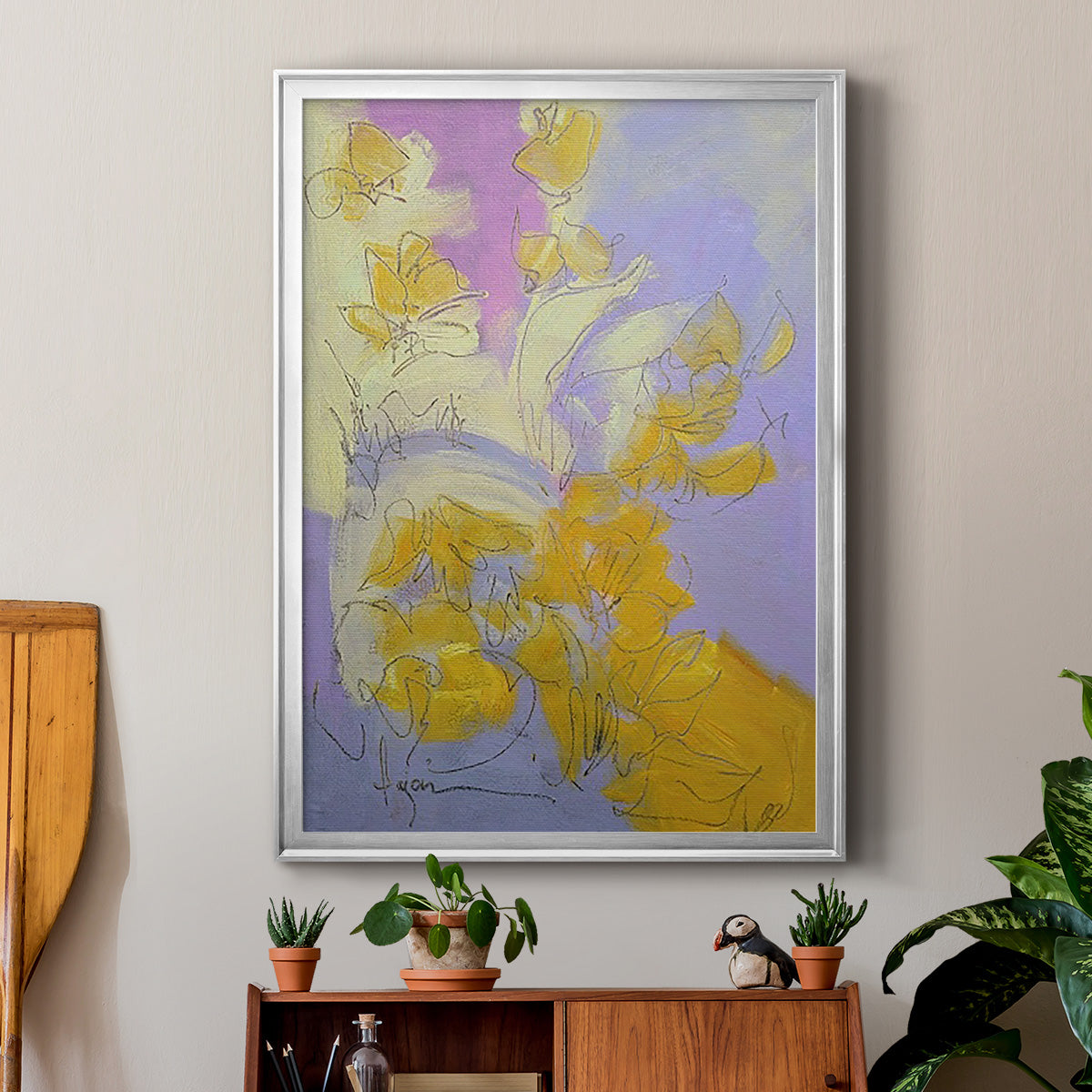 Free Bird - Modern Framed Canvas Print