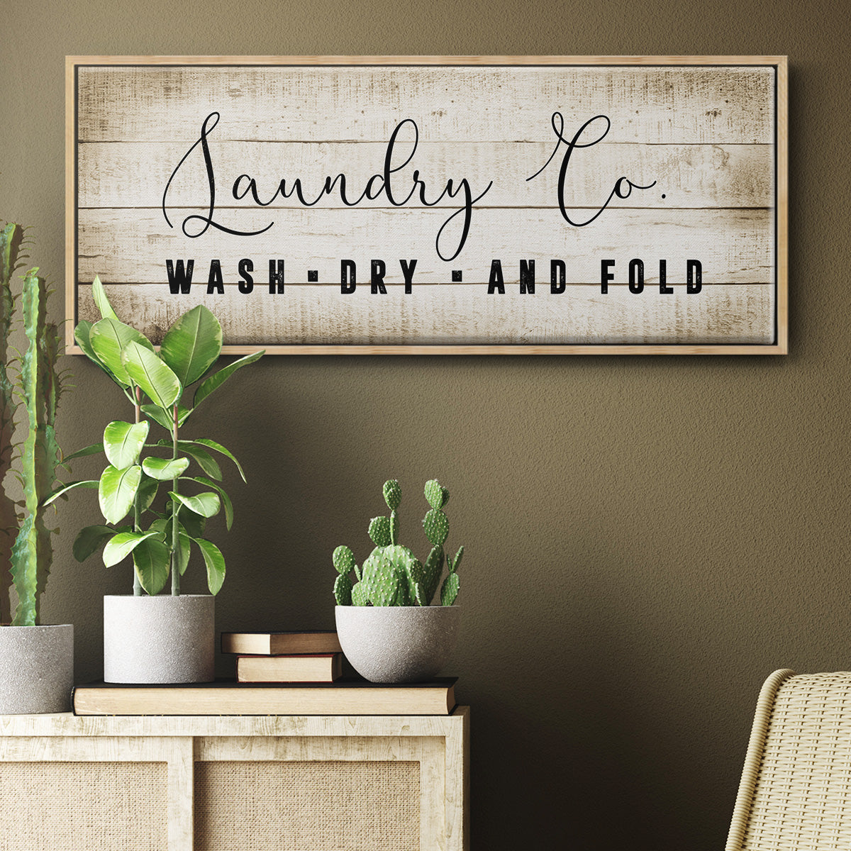 Laundry Co. - Floater Framed Canvas Print
