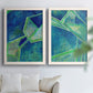 Geometric in Cool III - Premium Framed Canvas 2 Piece Set - Ready to Hang