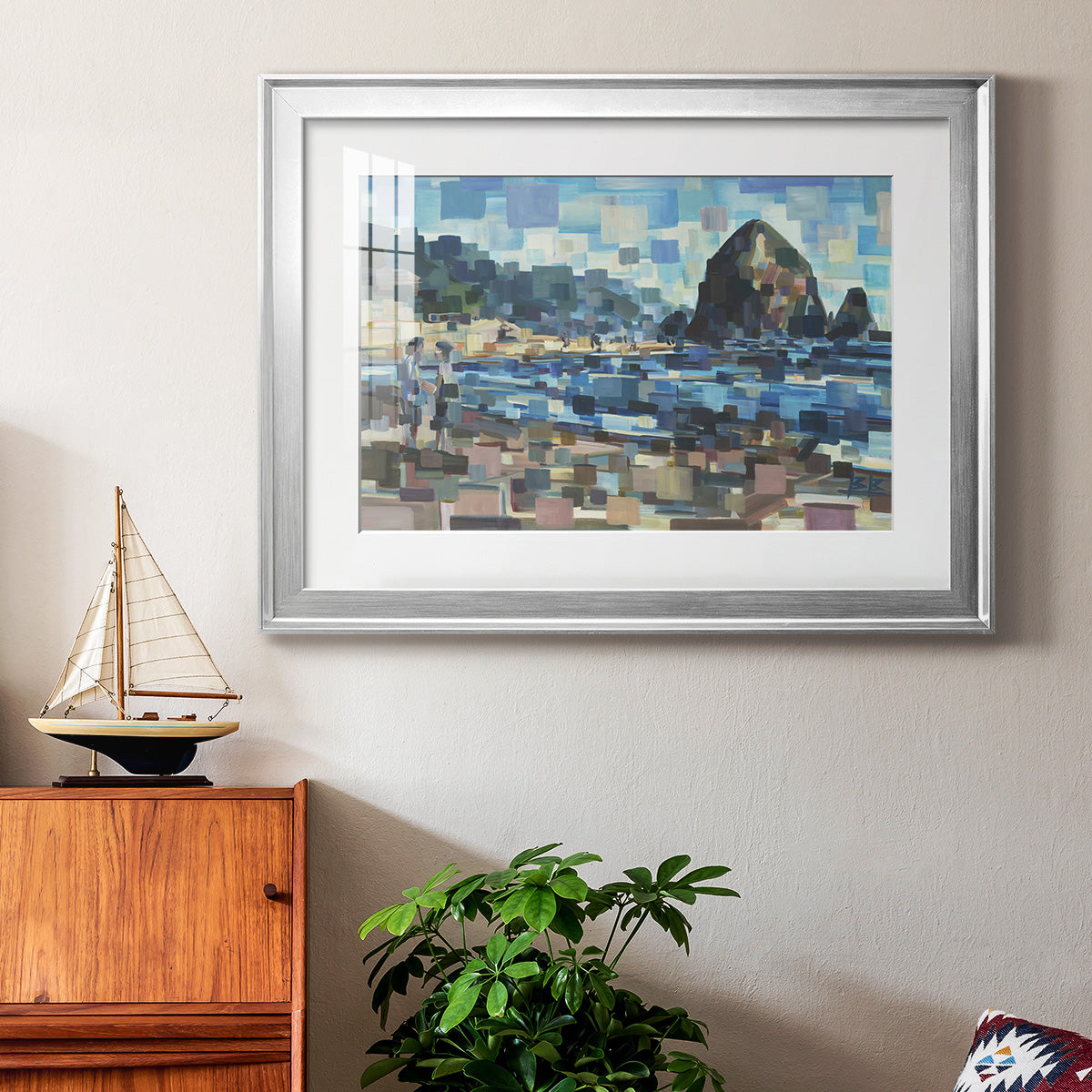 Evening in Cannon Beach - Modern Framed Art Print