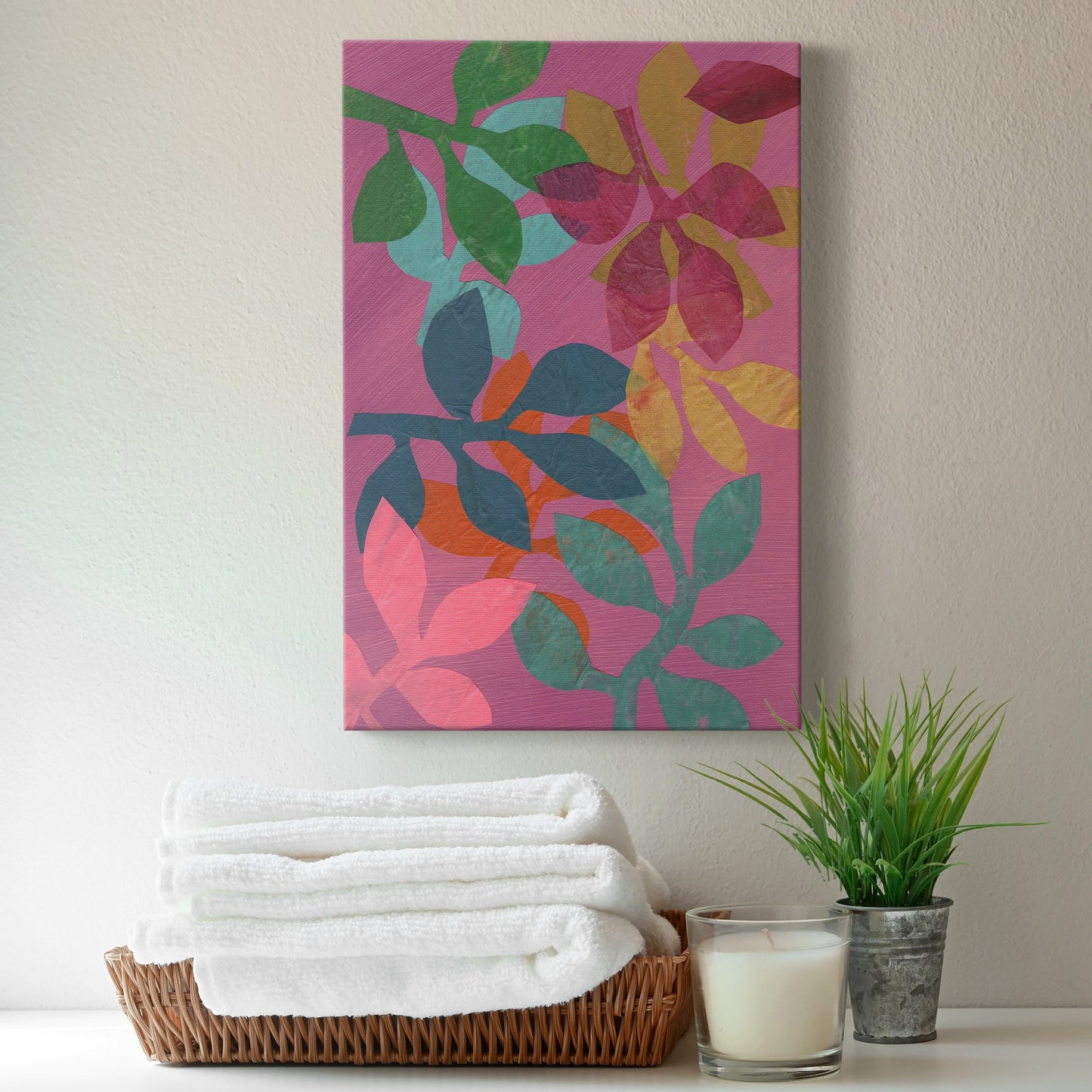 Vivid Stems V Premium Gallery Wrapped Canvas - Ready to Hang