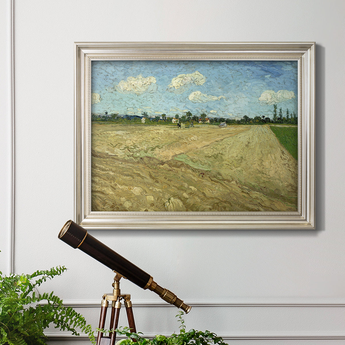 Ploughed Fields - Ornate Framed Canvas Print