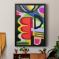 Bold Shape Shift I - Modern Framed Canvas Print