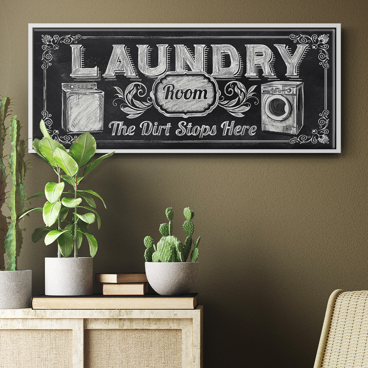 Dirt Stops Here - Floater Framed Canvas Print