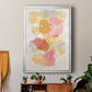Warm Petals II - Modern Framed Canvas Print