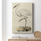 Embellished Antique Heron III (ASH) Premium Gallery Wrapped Canvas - Ready to Hang