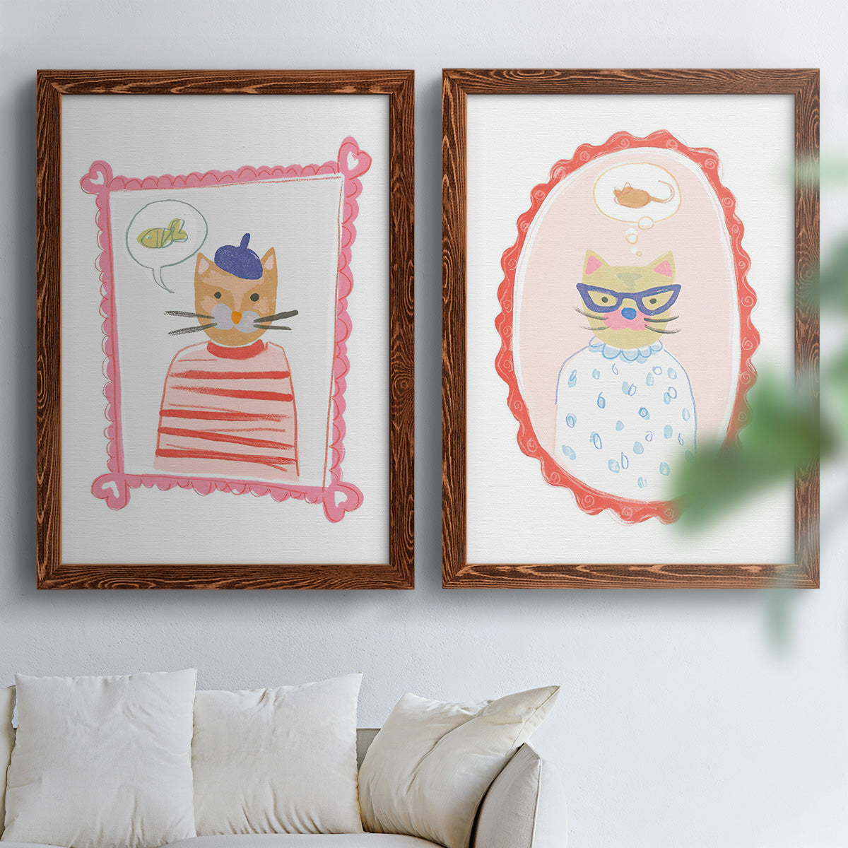 Cameo Characters I - Premium Framed Canvas 2 Piece Set - Ready to Hang