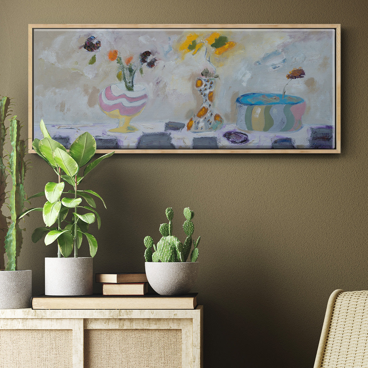 The Ring Leader - Floater Framed Canvas Print