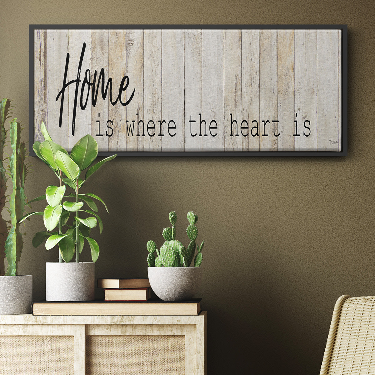 Home - Floater Framed Canvas Print