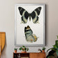 Antique Blue Butterflies I - Modern Framed Canvas Print