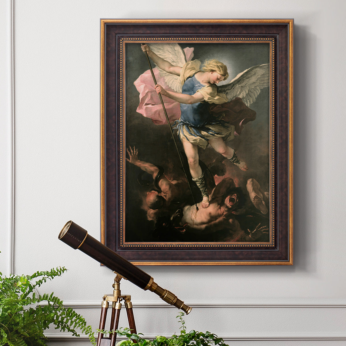 St. Michael - Ornate Framed Canvas Print