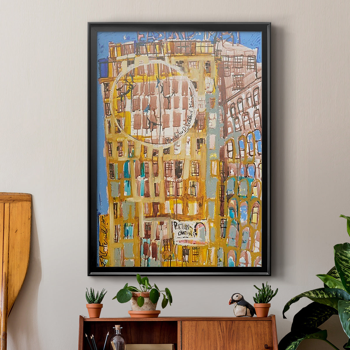 Bandaloo II - Modern Framed Canvas Print