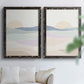 Wave Tableau I - Premium Framed Canvas 2 Piece Set - Ready to Hang