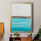 Harmony in Turquiose - Modern Framed Canvas Print