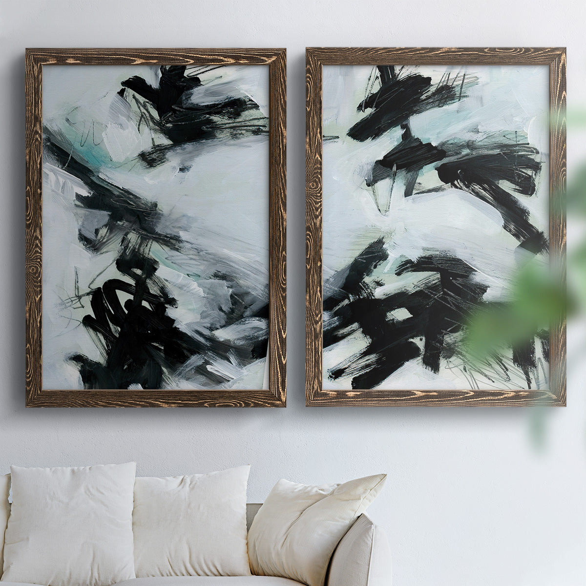 Ocean Current I - Premium Framed Canvas 2 Piece Set - Ready to Hang