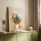 Canvas art print of a delicate arrangement with subtle tones and abstract form styled in a home decor setting.