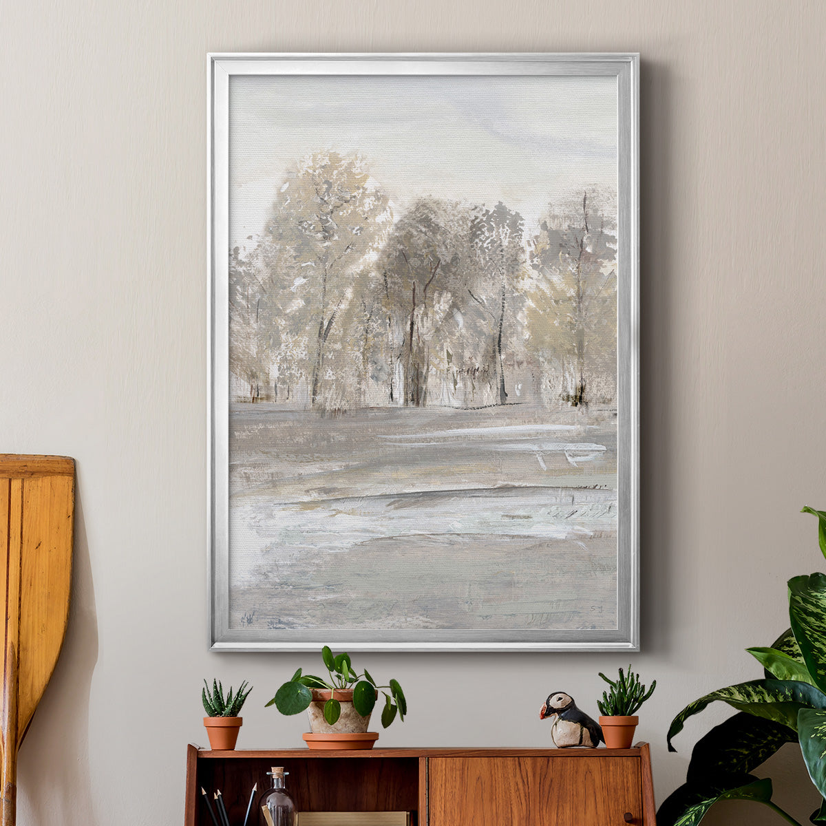 Meadow's Edge II - Modern Framed Canvas Print