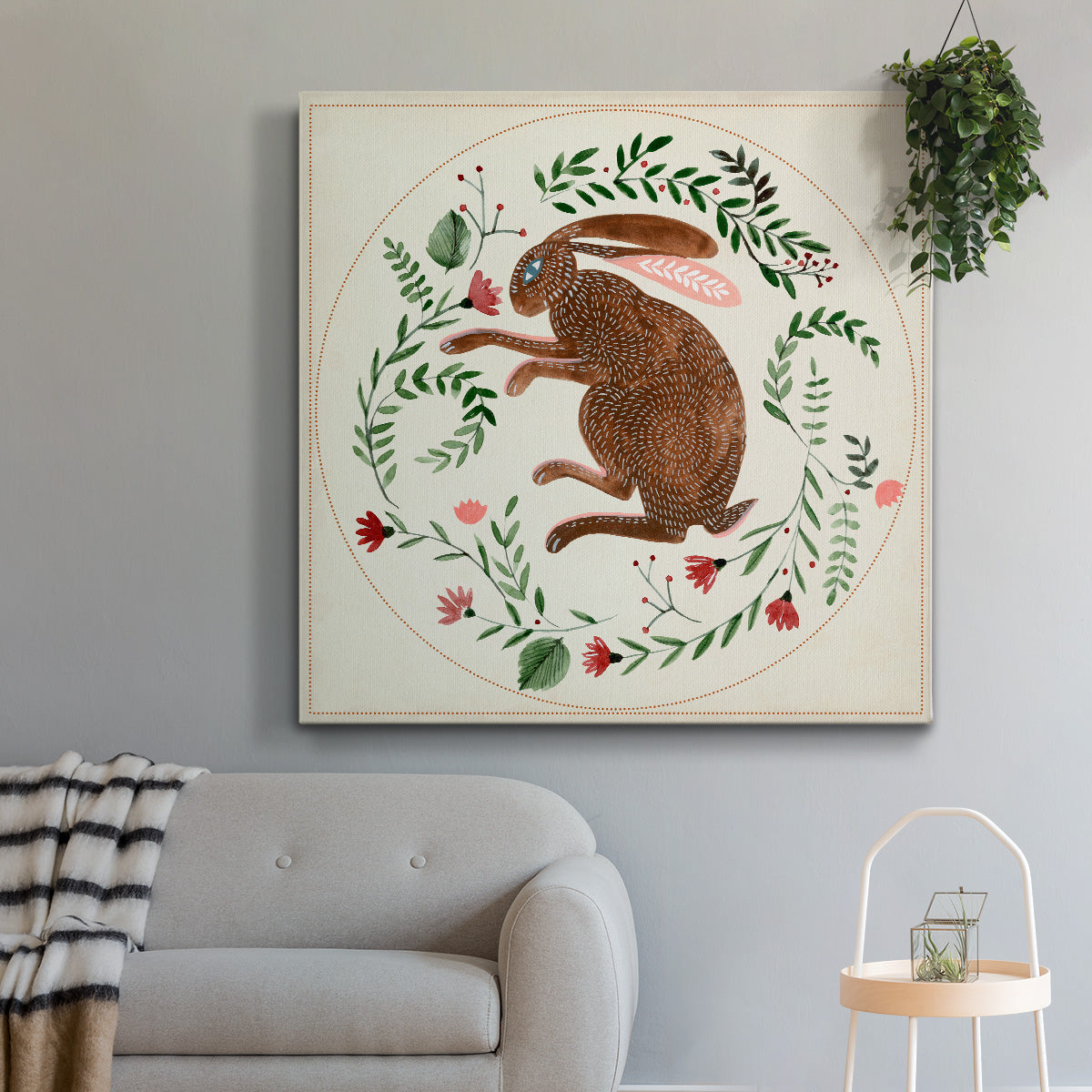 Bunny Folklore I-Premium Gallery Wrapped Canvas - Ready to Hang