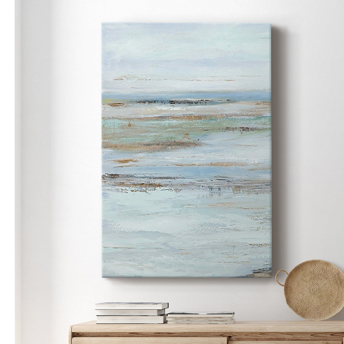 Muted Misty Marsh I Premium Gallery Wrapped Canvas - Ready to Hang