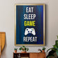 Gamer at Play V - Modern Framed Canvas Print