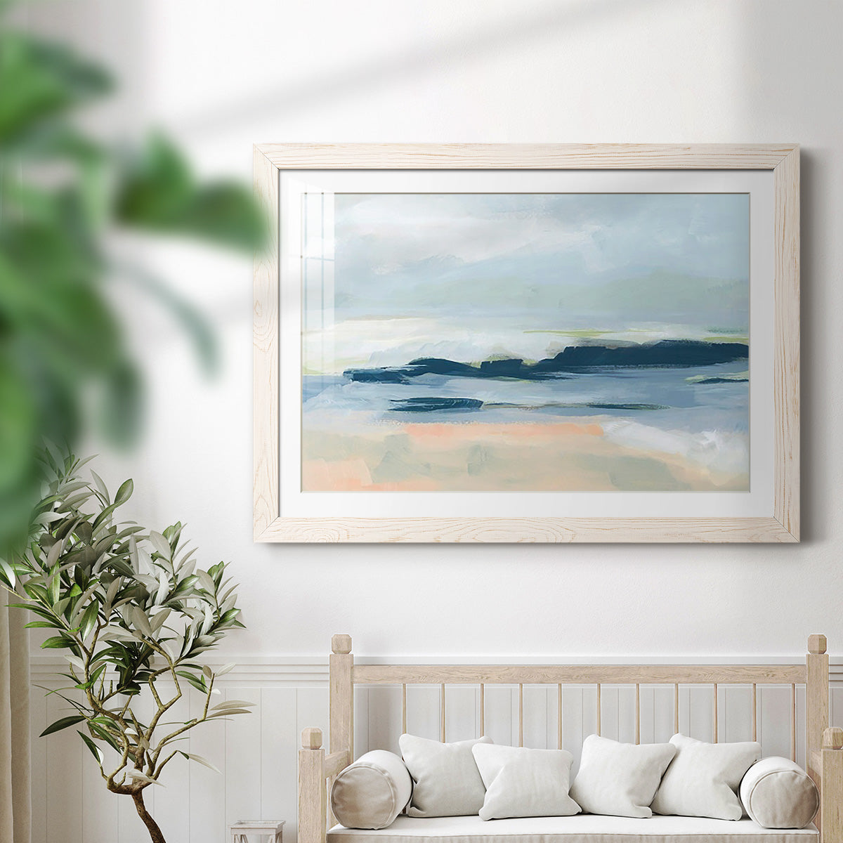 Matala Coast I - Barnwood Framed Art Print