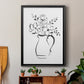 Sketchy Bouquet II - Modern Framed Canvas Print