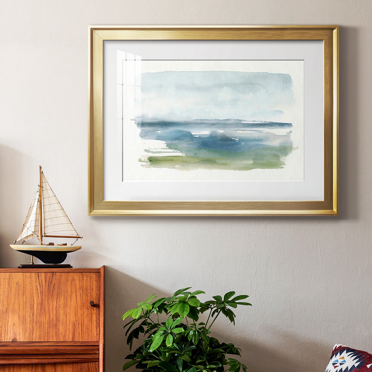 Coastline Splash IV Premium Framed Print - Ready to Hang