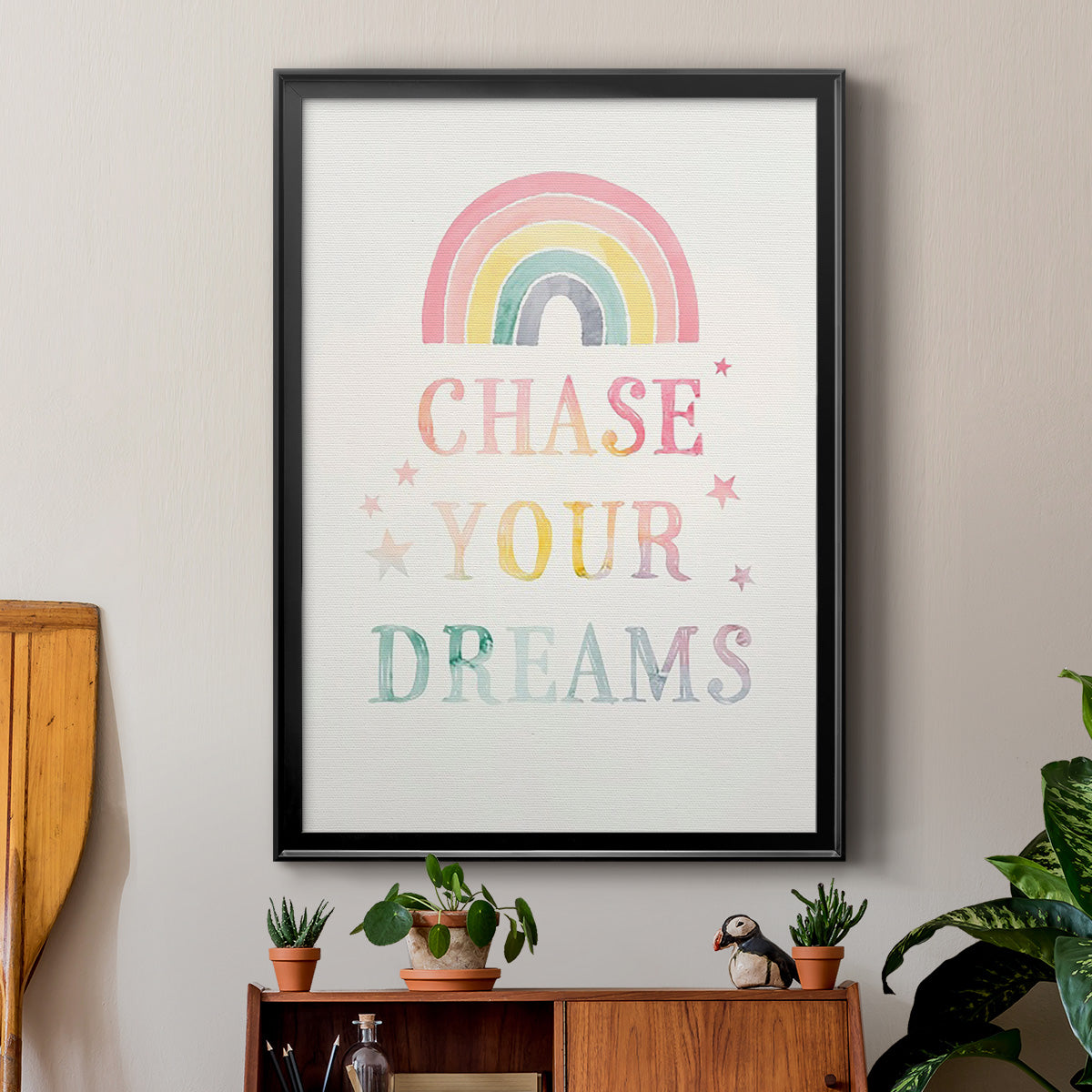 Sweet Unicorn III - Modern Framed Canvas Print