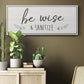 Be Wise & Sanitize - Floater Framed Canvas Print