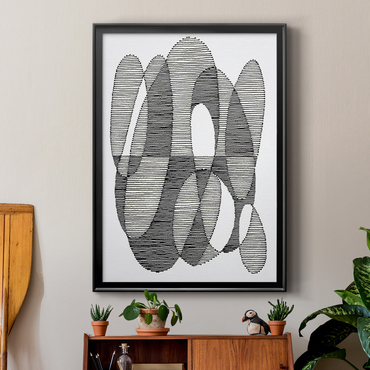 Opposite Day I - Modern Framed Canvas Print