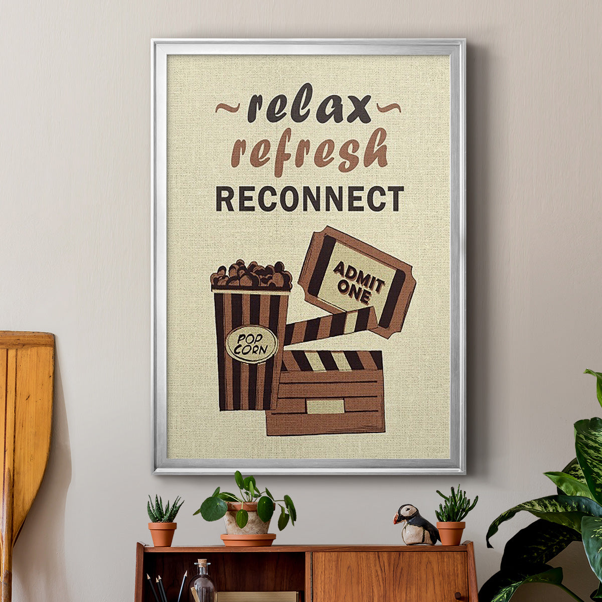 Movie Time IV - Modern Framed Canvas Print