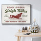 Christmas Farm Sign III - Framed Gallery Wrapped Canvas in Floating Frame