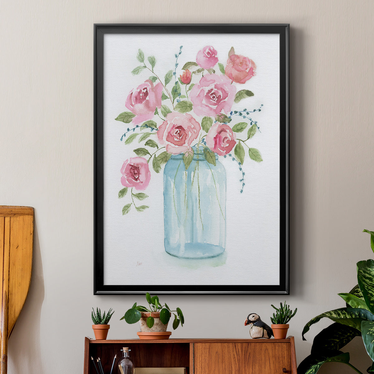 Adorable I - Modern Framed Canvas Print