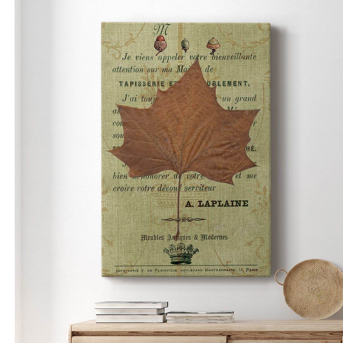 Autumn Leaf II Premium Gallery Wrapped Canvas - Ready to Hang