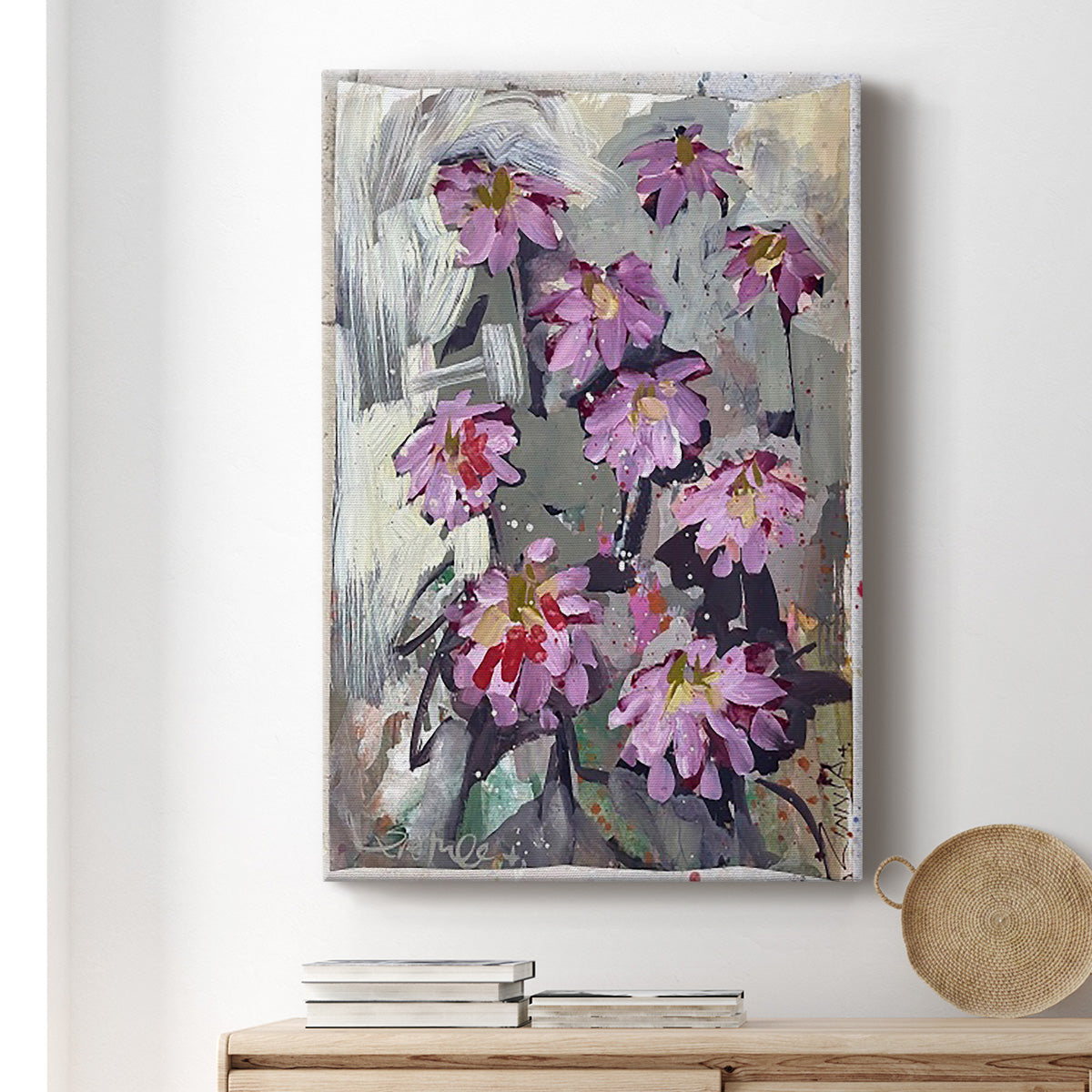 Zinnia II Premium Gallery Wrapped Canvas - Ready to Hang