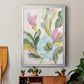 Floral Breeze Fresco  II - Modern Framed Canvas Print