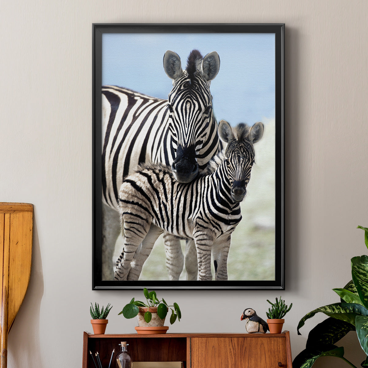 Family of Namibia - Modern Framed Canvas Print