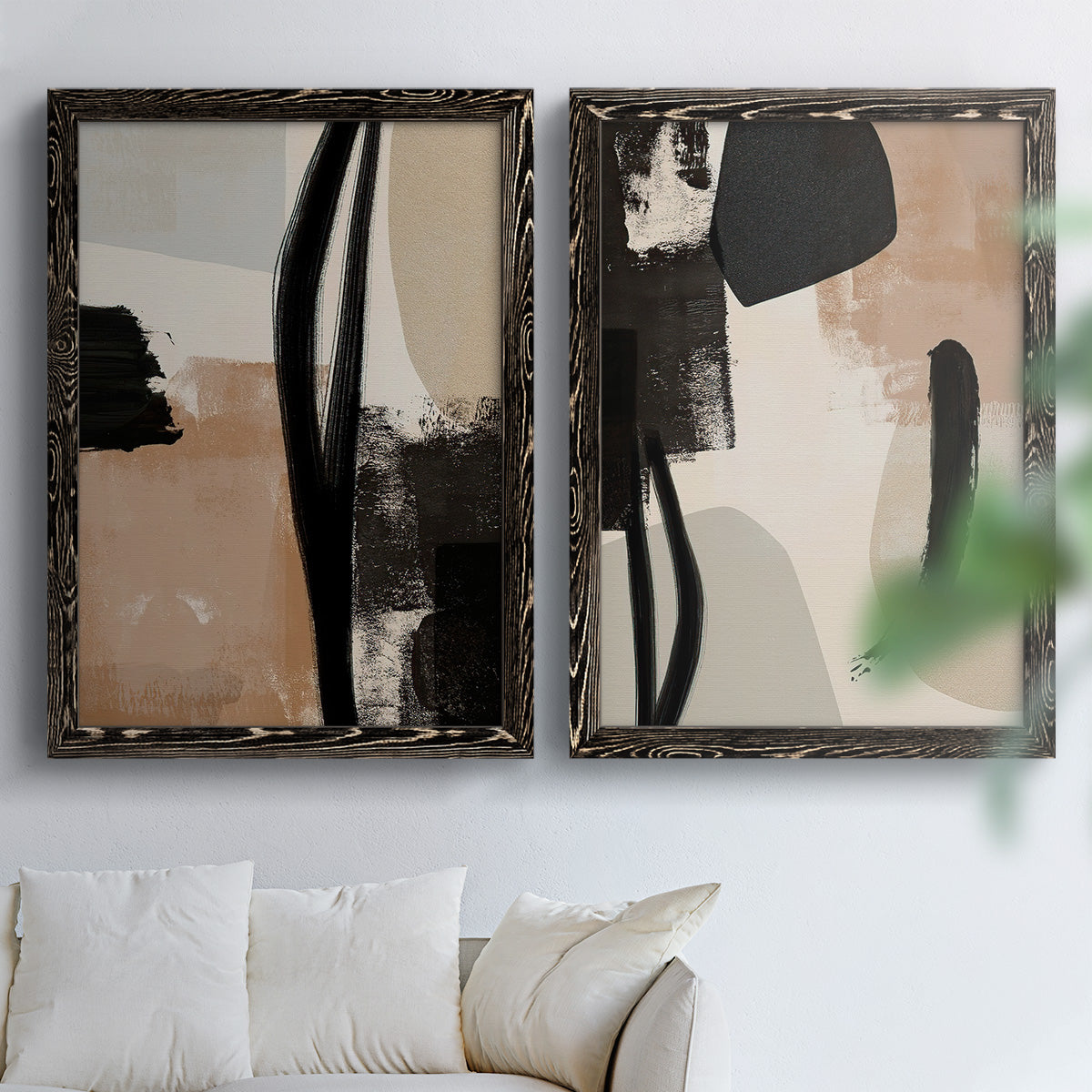 Selective Arrangement I - Premium Framed Canvas 2 Piece Set - Ready to Hang