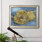 Two Cut Sunflowers - Ornate Framed Canvas Print