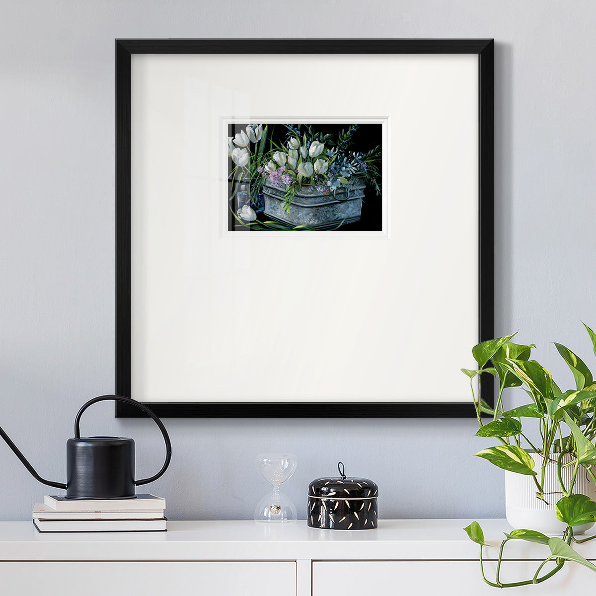 Wild Tulips Premium Framed Print Double Matboard