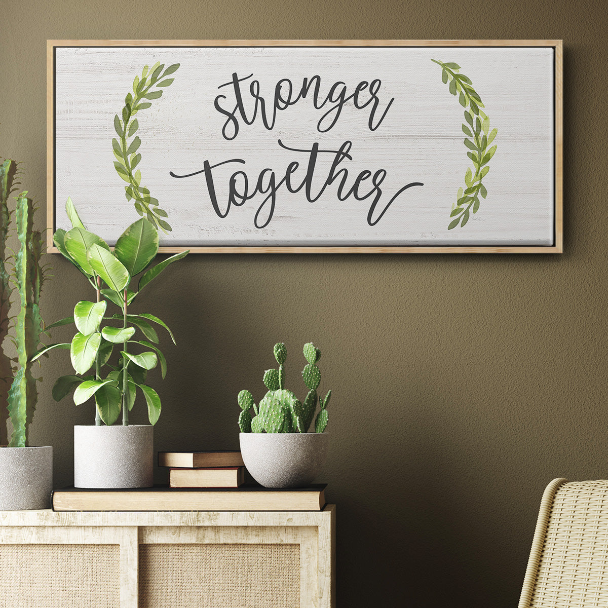 Stronger Together - Floater Framed Canvas Print